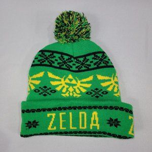 Nintendo Legend of Zelda Toque Knit Winter Hat Pompom